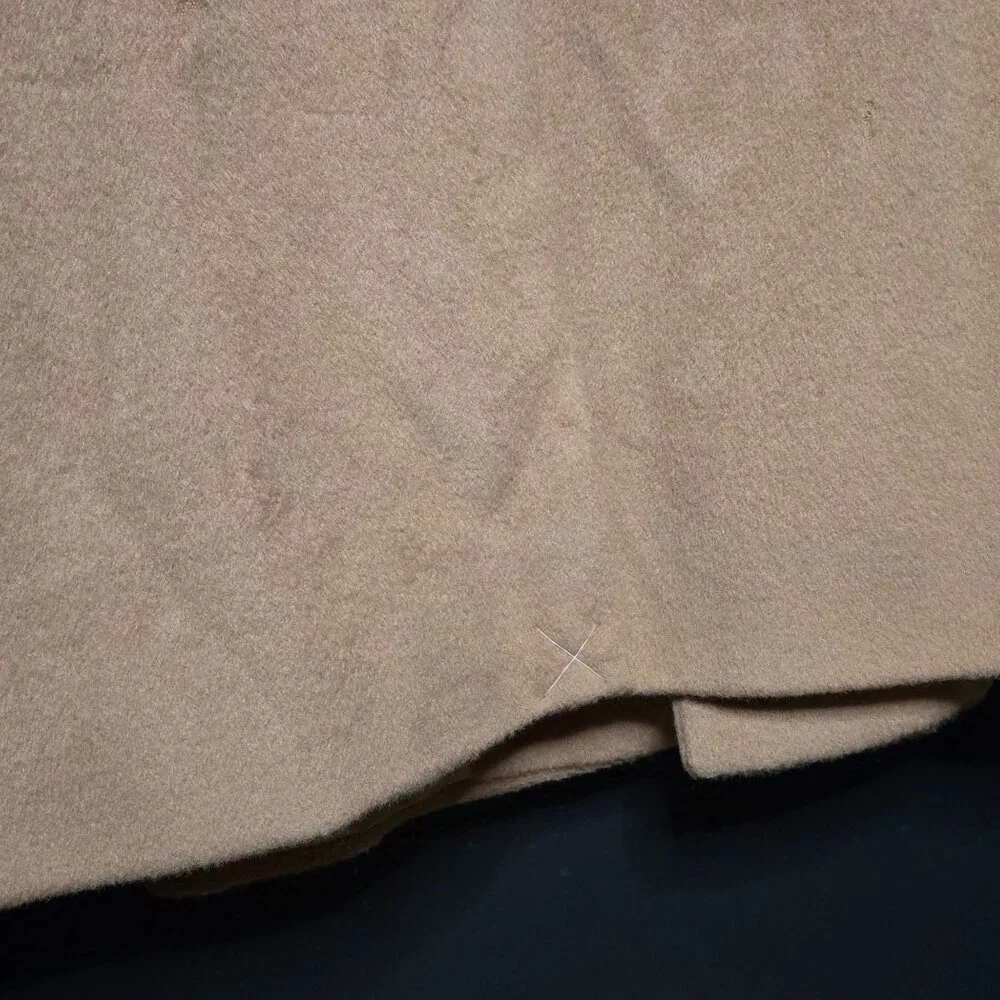 Bert Pulitzer‎ Mens Camel Wool Cashmere Blend Overcoat R50 Trench Coat Old Money